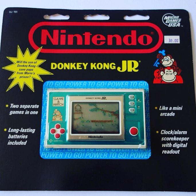Donkey Kong DK-52 and Donkey Kong Jr DJ-101 Game & Watch Blister Packs