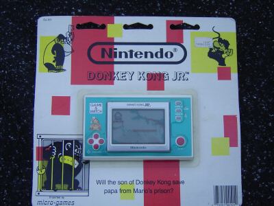 Donkey Kong DK-52 and Donkey Kong Jr DJ-101 Game & Watch Blister Packs